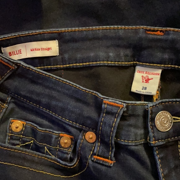 True Religion Billie Curvy Straight women’s jeans size 28 - Picture 4 of 5